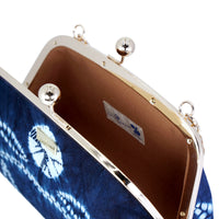 Arc Shape Frame Bag - Shibori Herbal Vine