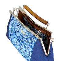 Amber Resin Top Handle Bag  - Shibori Water Wave