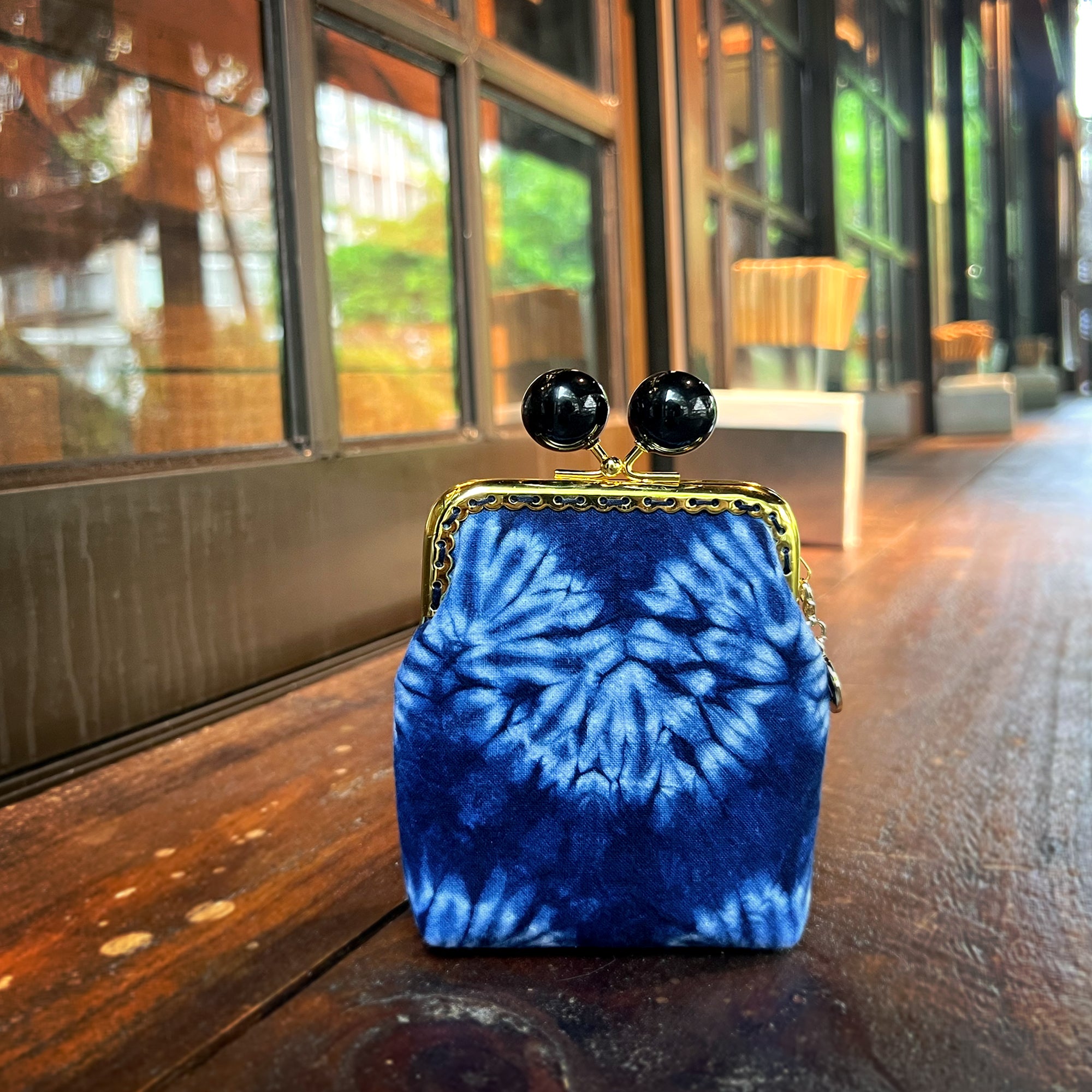 Clutch Purse - Shibori Wavy