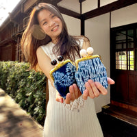 Clutch Purse - Shibori Water Wave