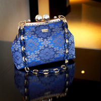 Acrylic Chain Songket Shoulder Bag - Splendidly