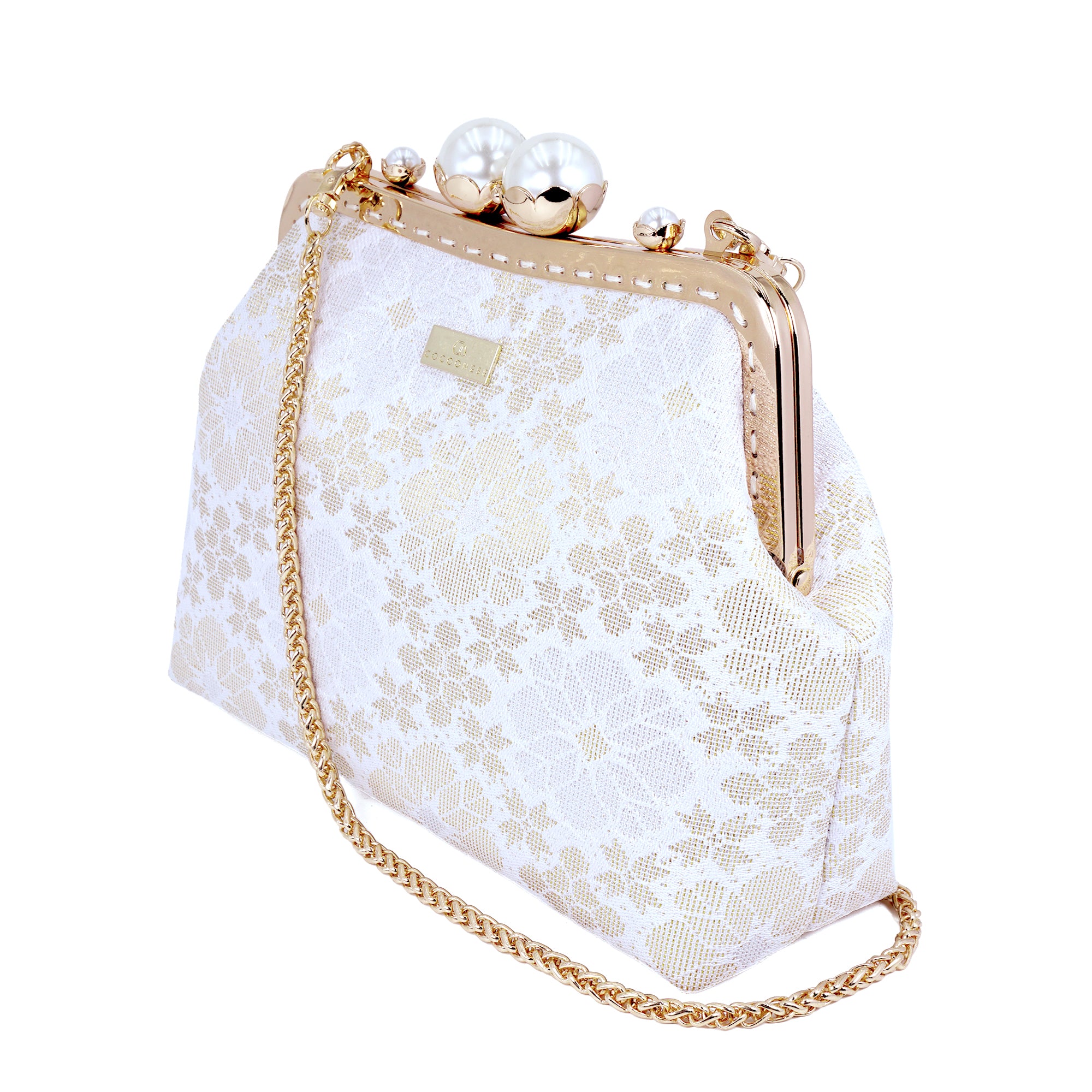 Acrylic Chain Songket Shoulder Bag - Splendidly