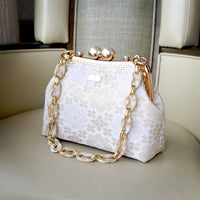 Acrylic Chain Songket Shoulder Bag - Splendidly