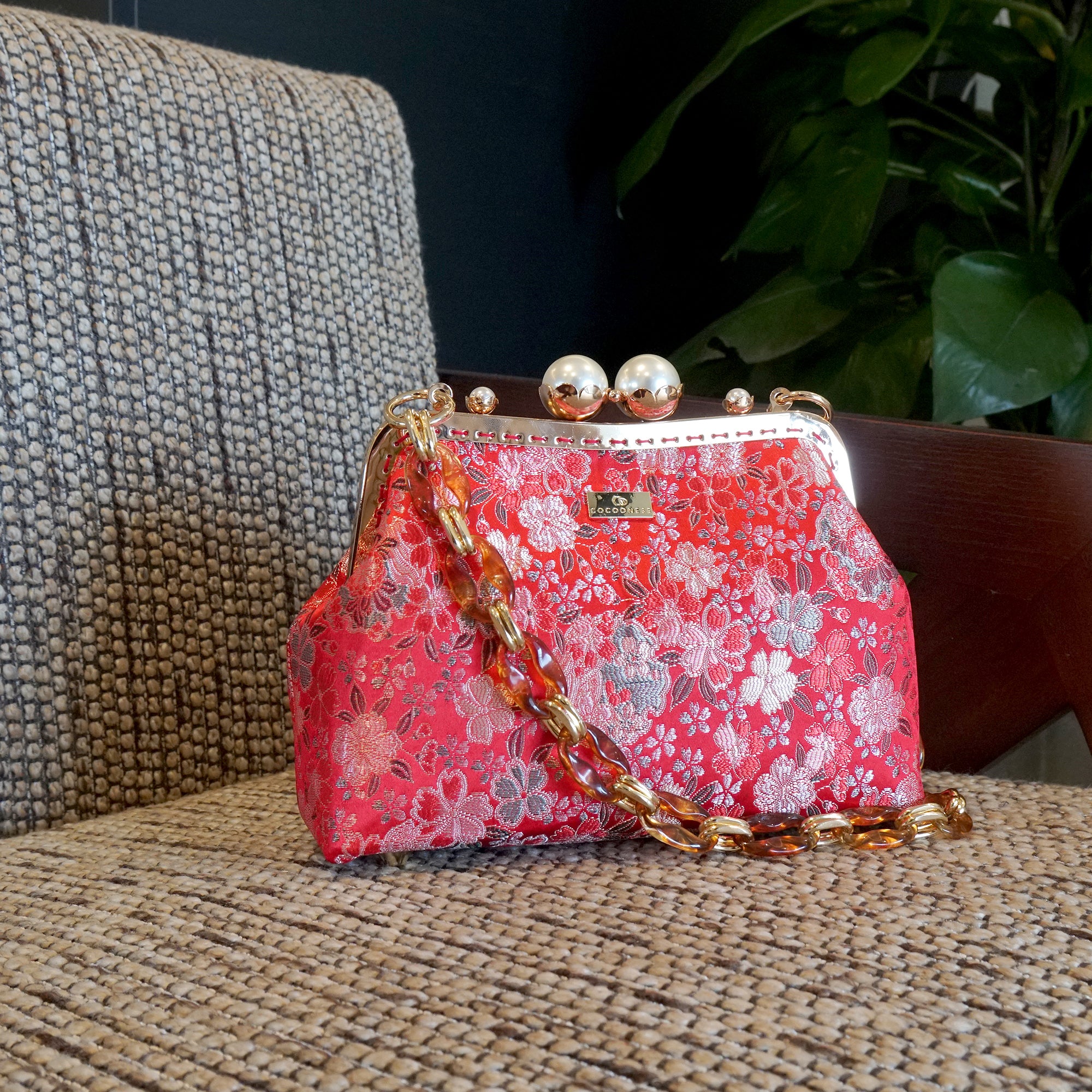 40% OFF - Acrylic Chain Shoulder Bag - Love Field(RD)