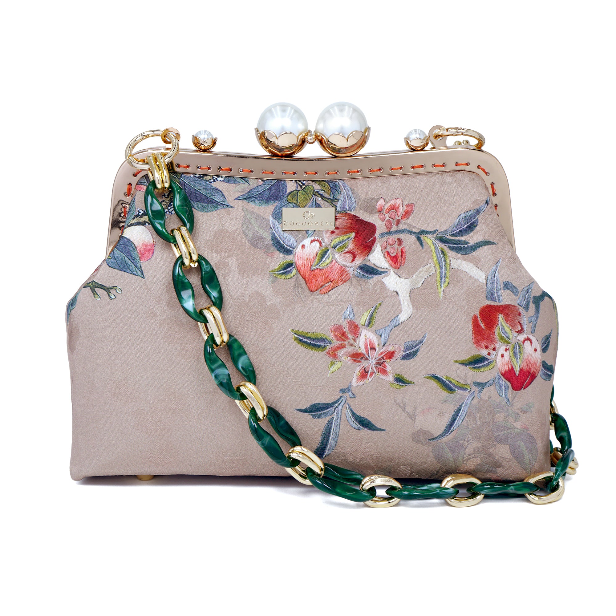 40% OFF - Acrylic Chain Shoulder Bag - Inked Flower