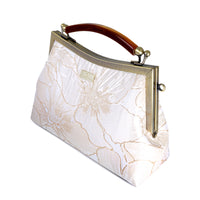 Amber Resin Top Handle Bag - Gold Lily