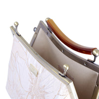 Amber Resin Top Handle Bag - Gold Lily