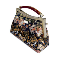 Amber Resin Top Handle Bag - Zinnia(BK)