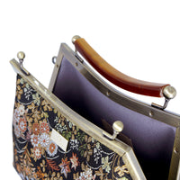 Amber Resin Top Handle Bag - Zinnia(BK)