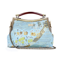 Amber Resin Top Handle Bag - Flower Garland