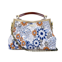Amber Resin Top Handle Bag - Anemone