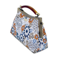 Amber Resin Top Handle Bag - Anemone