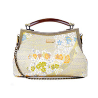 Amber Resin Top Handle Bag - Flower Garland