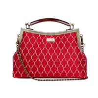 Amber Resin Top Handle Bag - Royal Crest