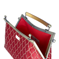 Amber Resin Top Handle Bag - Royal Crest