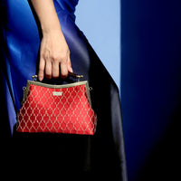 Amber Resin Top Handle Bag - Royal Crest