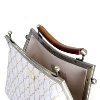 Amber Resin Top Handle Bag - Royal Crest