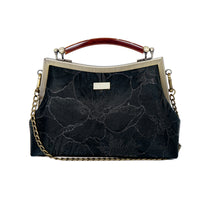 Amber Resin Top Handle Bag - Gold Lily