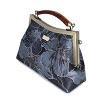 Amber Resin Top Handle Bag - Gold Lily