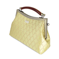 Amber Resin Top Handle Bag - Royal Crest