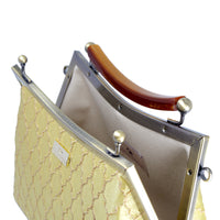 Amber Resin Top Handle Bag - Royal Crest