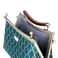 Amber Resin Top Handle Bag - Royal Crest