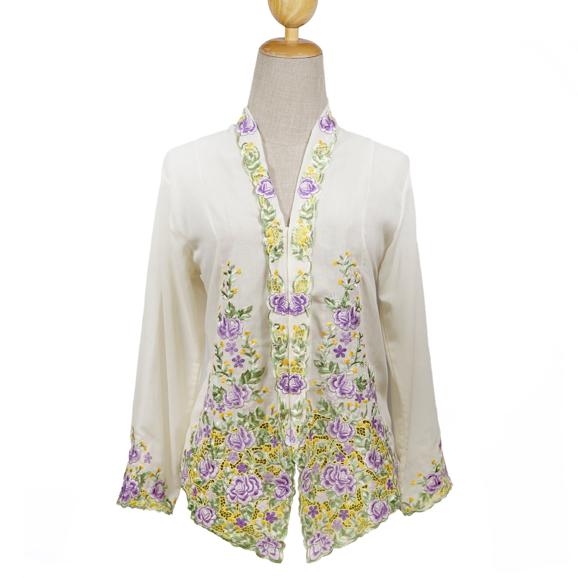Nyonya Kebaya Blouse - Lavender Permai (size: L)