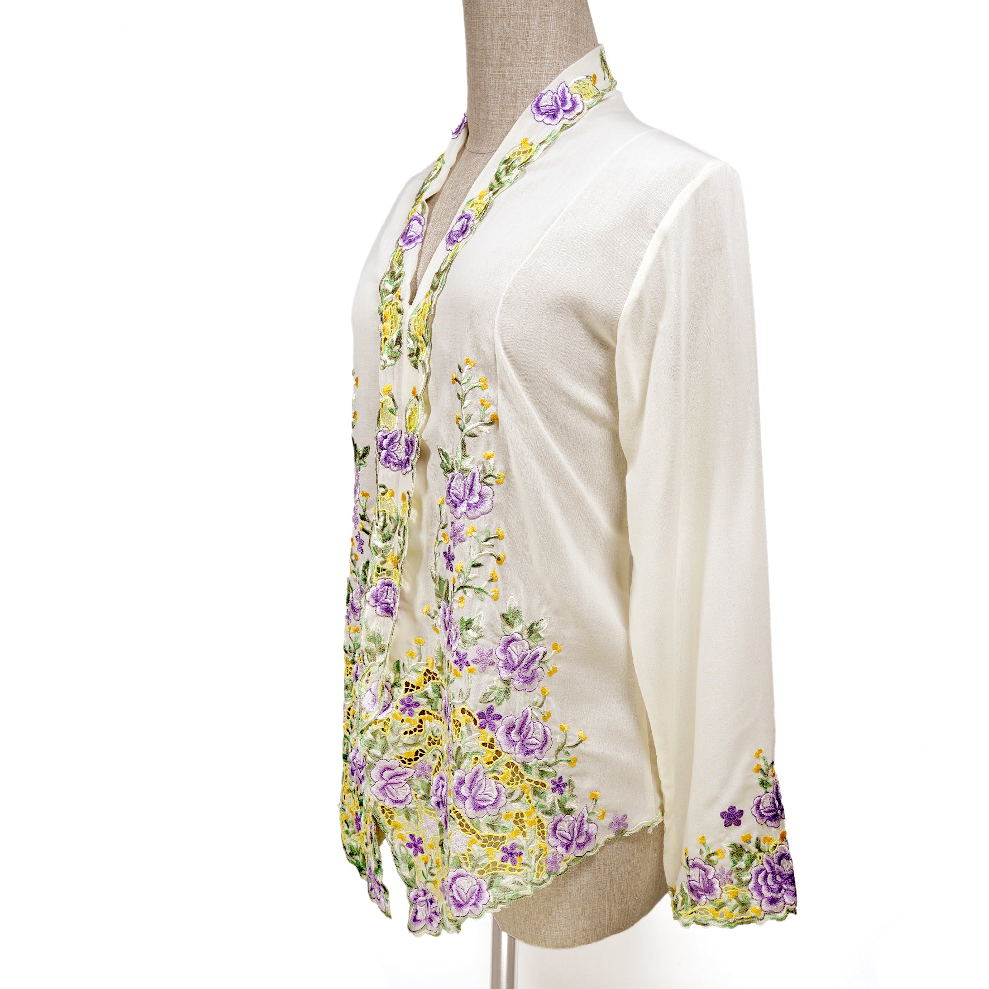 Nyonya Kebaya Blouse - Lavender Permai (size: L)