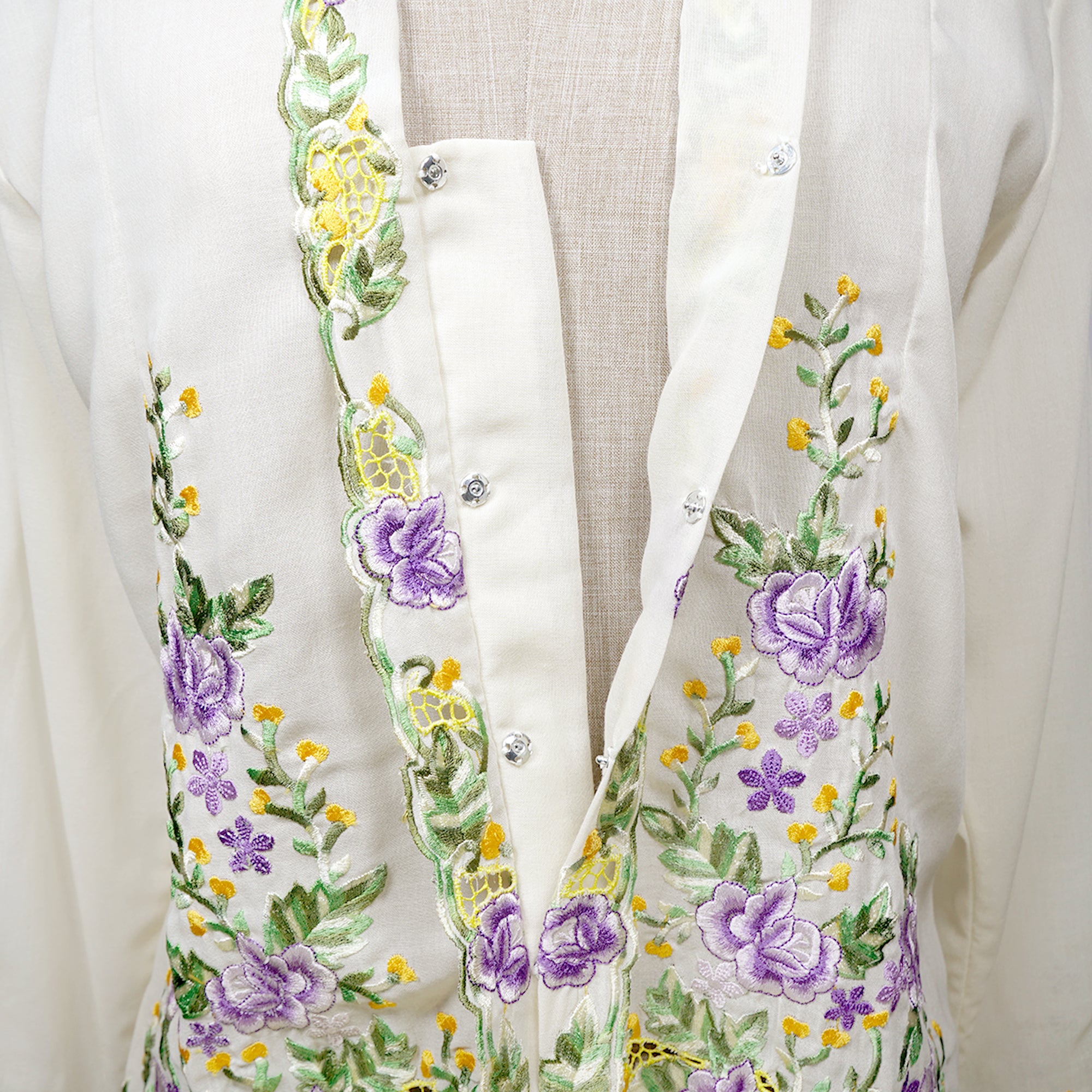 Nyonya Kebaya Blouse - Lavender Permai (size: L)