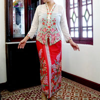 Nyonya Kebaya Blouse - Bayu Lembut (size: M)