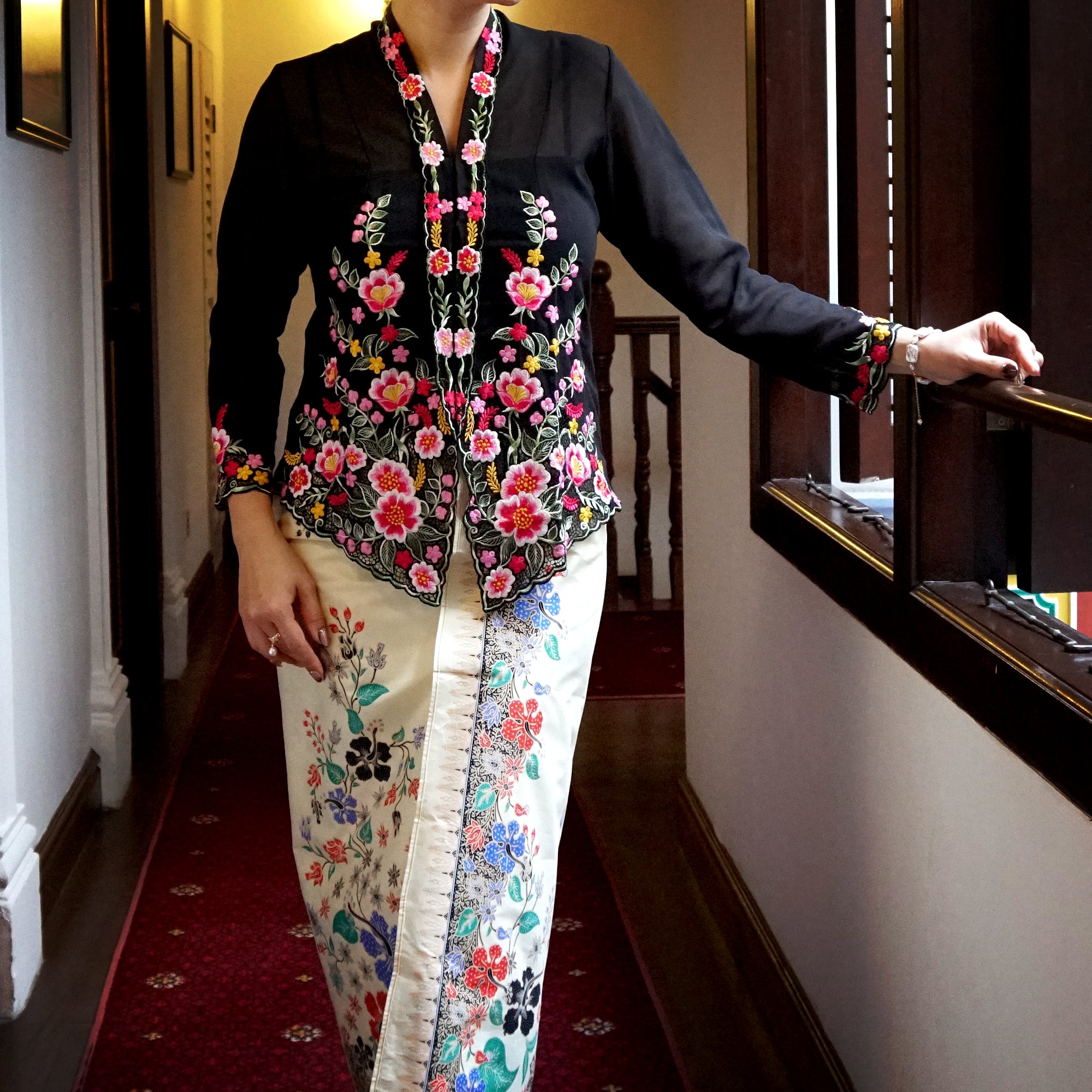 Batik Sarong Wrapped Skirt - Taman Sari(YL)