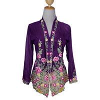 Nyonya Kebaya Blouse - Anggun Ungu (size: M)