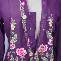 Nyonya Kebaya Blouse - Anggun Ungu (size: M)