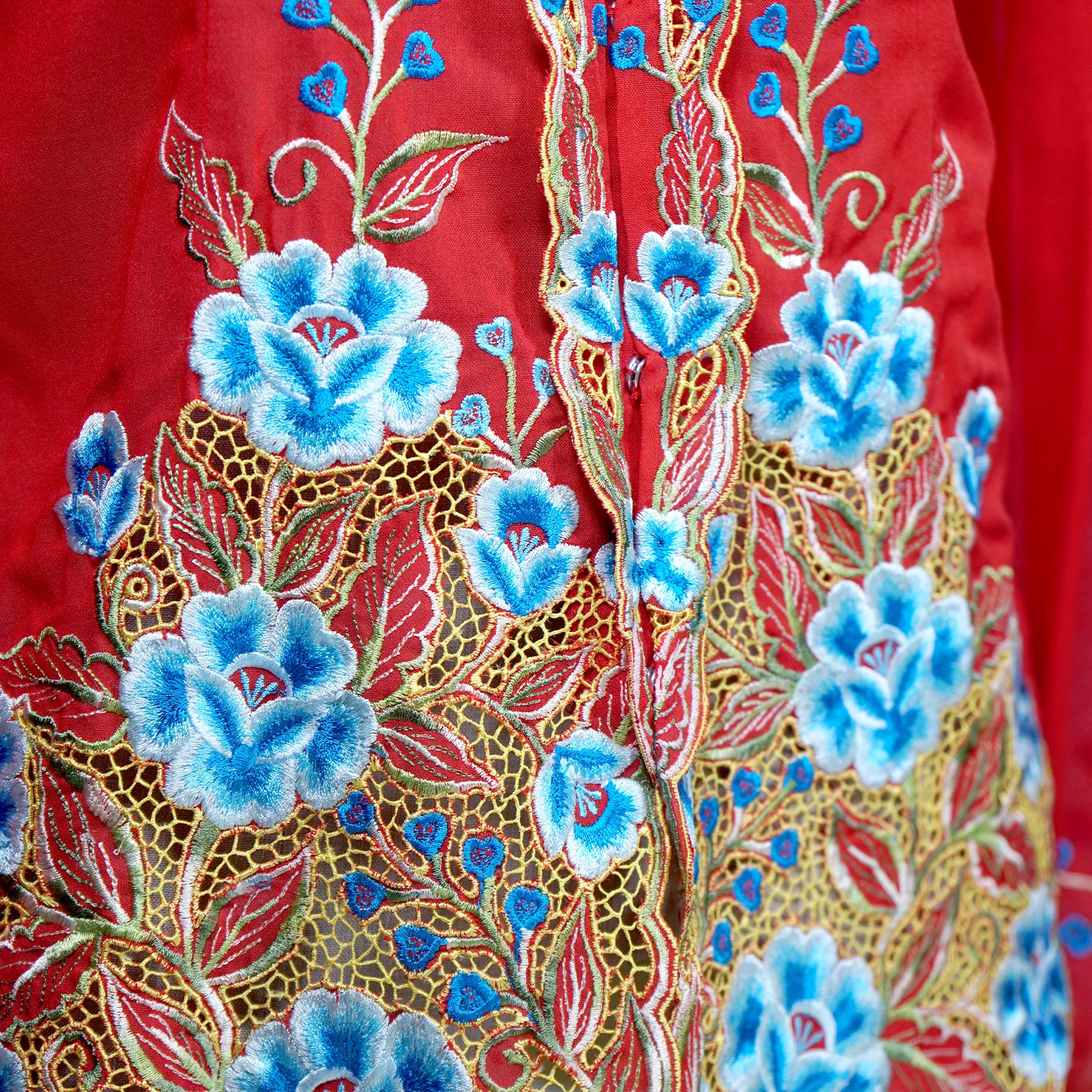 Nyonya Kebaya Blouse - Manis Delima (size: M)