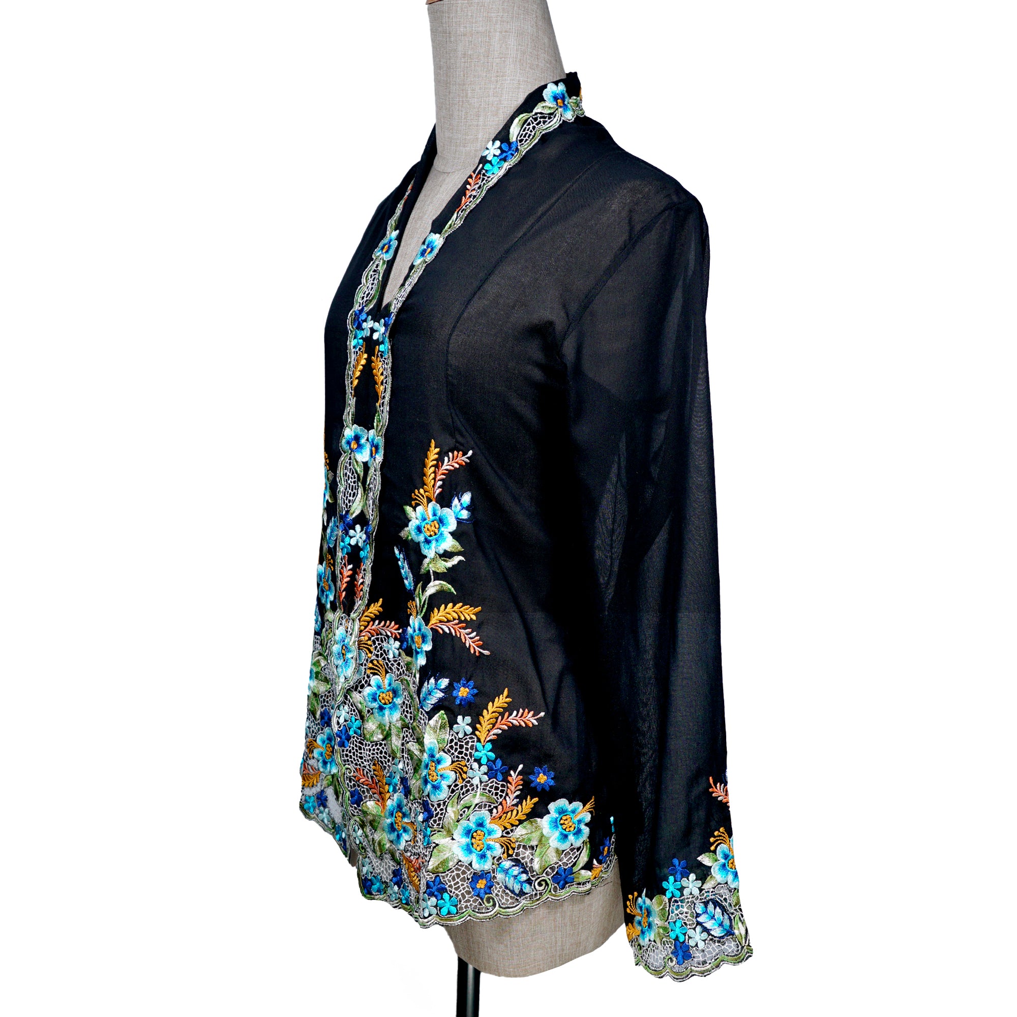 Nyonya Kebaya Blouse - Cahaya Biru (size: S)