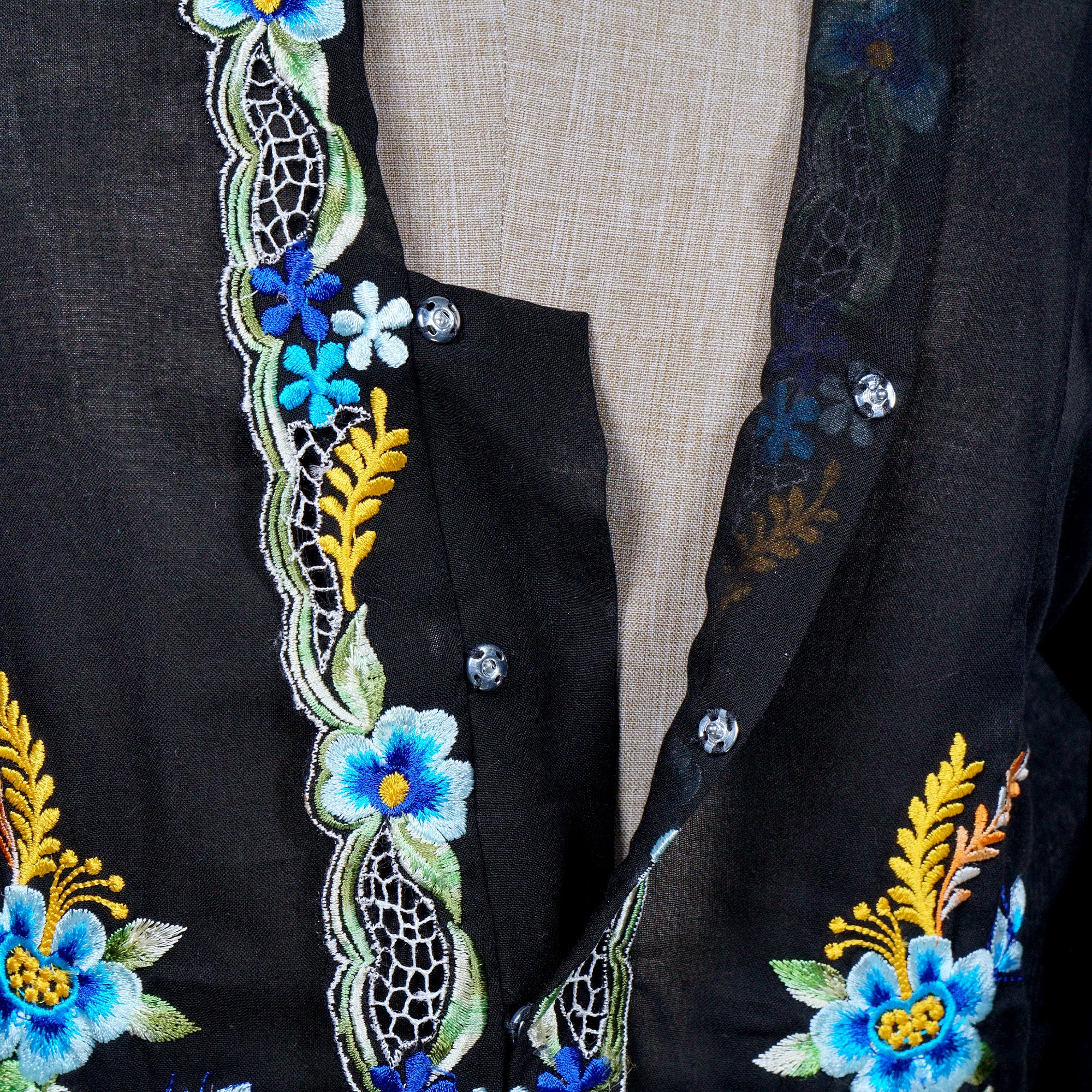 Nyonya Kebaya Blouse - Cahaya Biru (size: S)