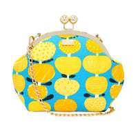 50% OFF - Acrylic Chain Handle Clasp Sling Bag - Orange