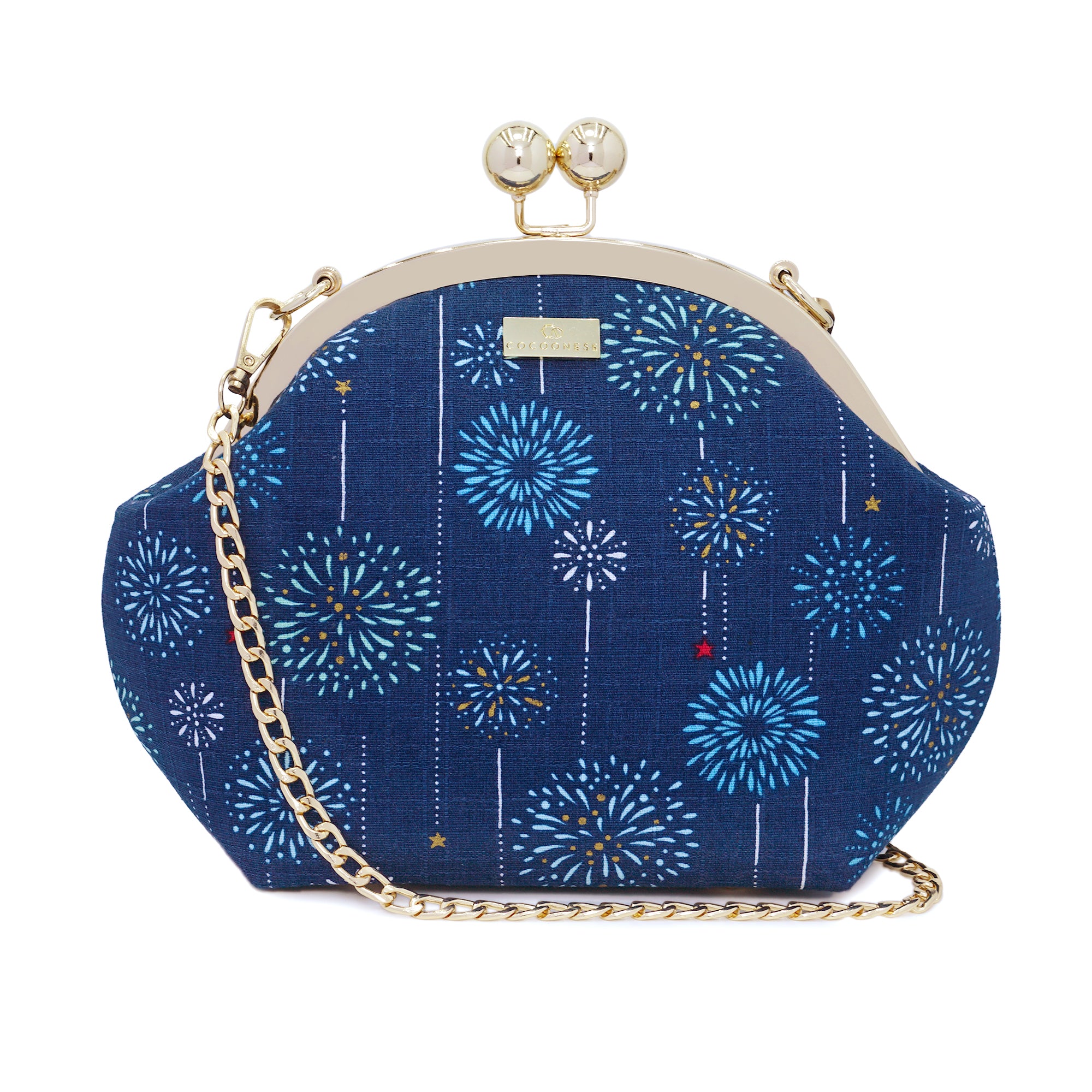 30% OFF -Acrylic Chain Handle Clasp Sling Bag - Hanabi