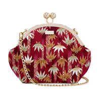 Acrylic Chain Handle Clasp Sling Bag - Bamboo Forest