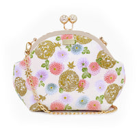 20% OFF - Acrylic Chain Handle Clasp Sling Bag - Goldfish & Flowers