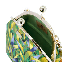 30% OFF -Acrylic Chain Handle Clasp Sling Bag - Tender Grass