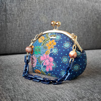 Acrylic Chain Handle Clasp Sling Bag - Kawa