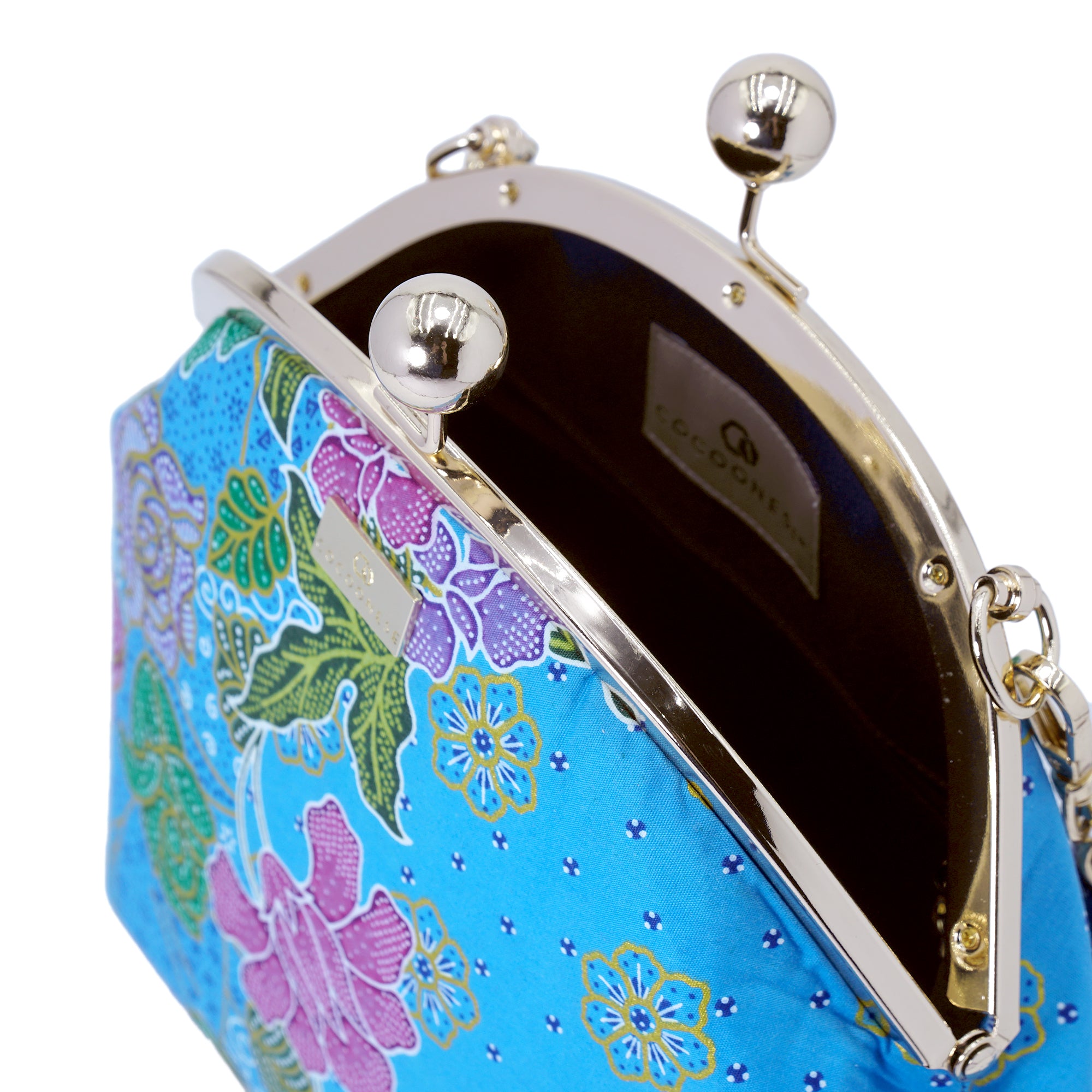 Acrylic Chain Handle Clasp Sling Bag - Kawa