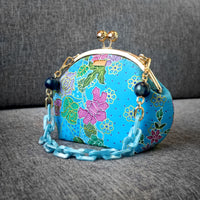 Acrylic Chain Handle Clasp Sling Bag - Kawa