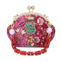 30% OFF - Acrylic Chain Handle Clasp Sling Bag - Mott