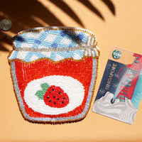 Beaded Coin Purse - Jam Jar