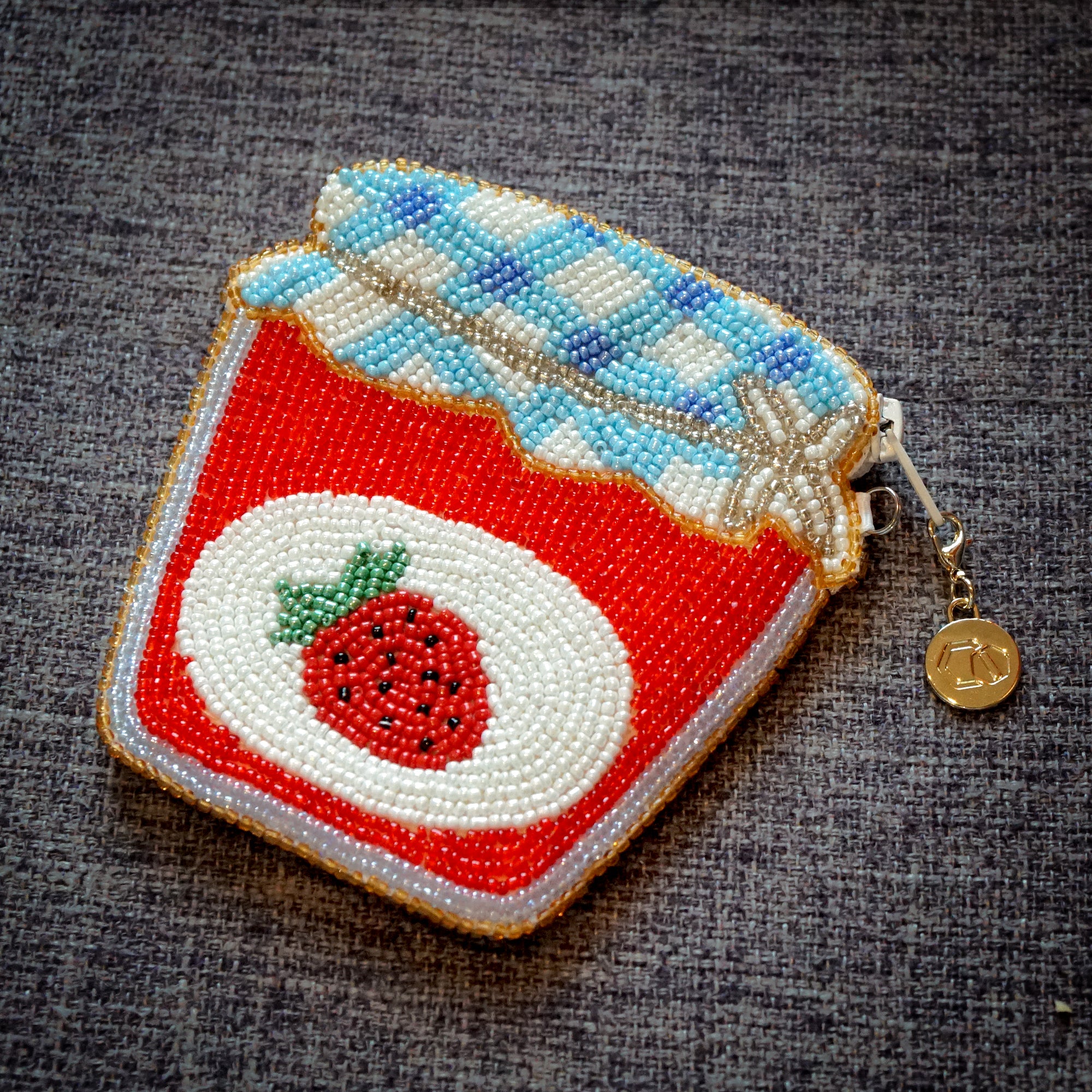Beaded Coin Purse - Jam Jar