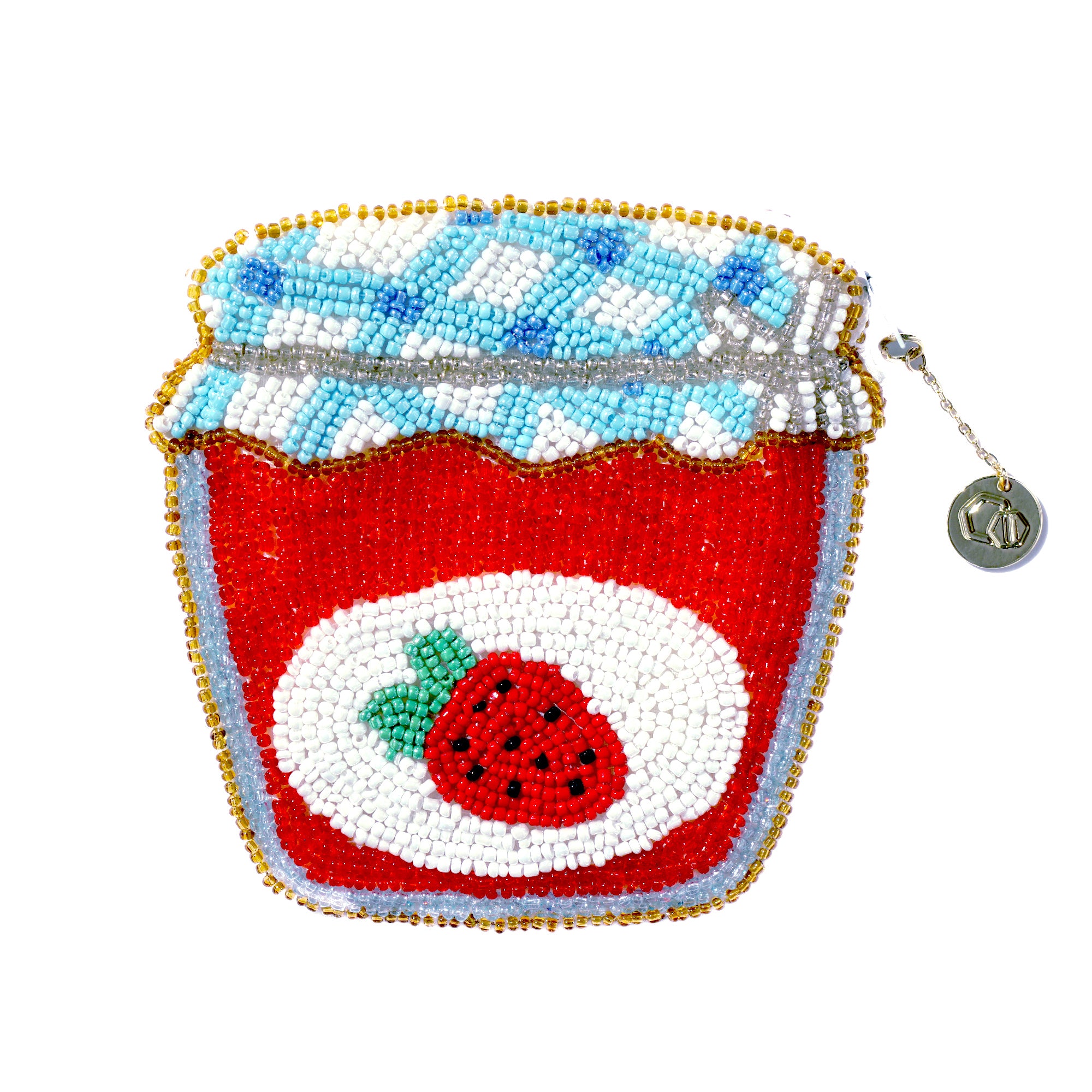 Beaded Coin Purse - Jam Jar