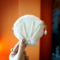 Beaded Coin Purse - Shell