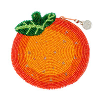 Beaded Coin Purse - Orange